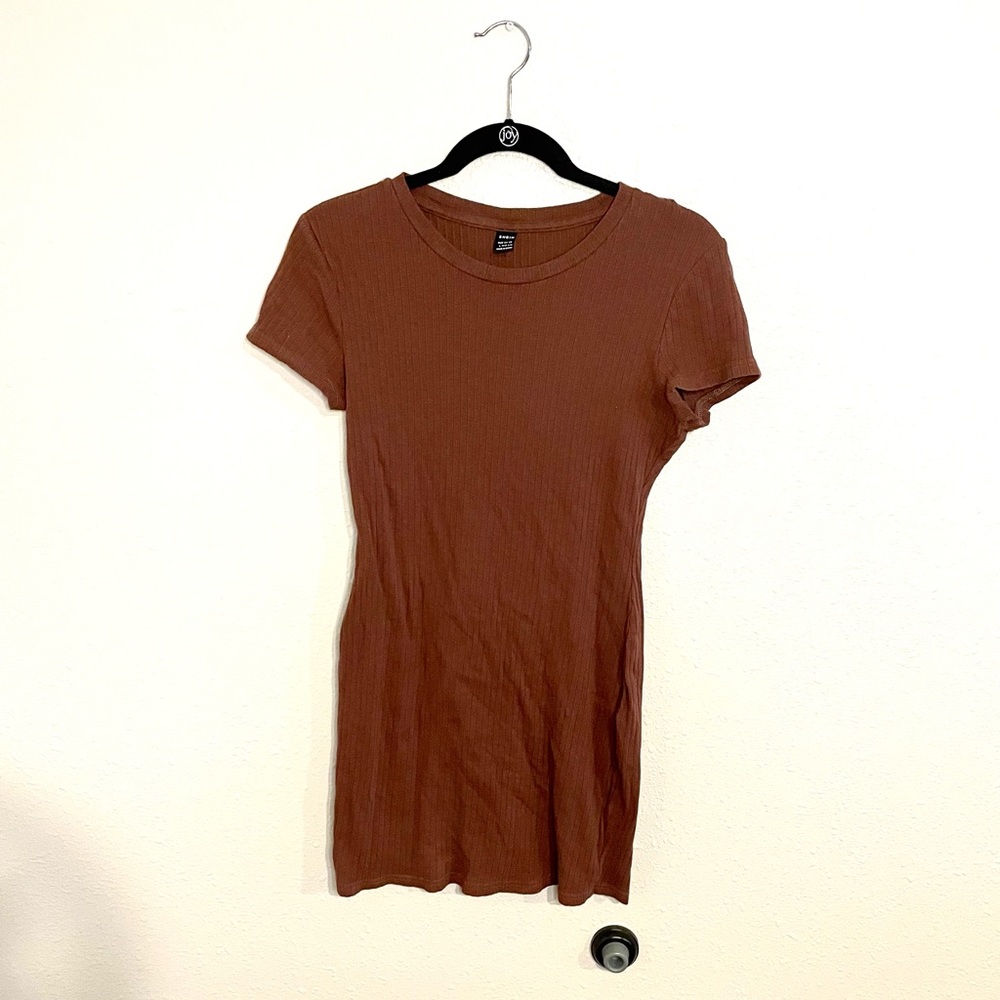 Shein brown bodycon dress